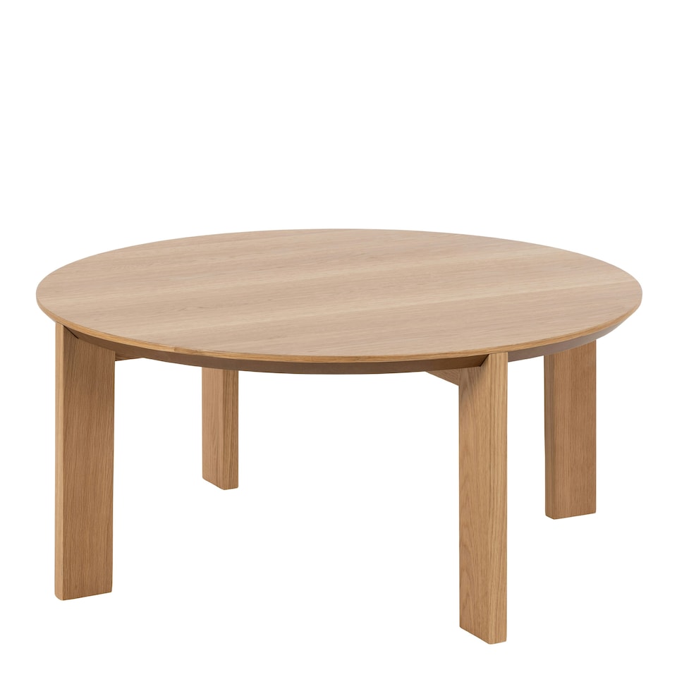 image 1 of Maxime Round Coffee Table in Matt Oak