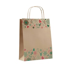 MidOcean BAO Christmas Gift Bag - Beige - 40cm x 32cm x 12cm Brown