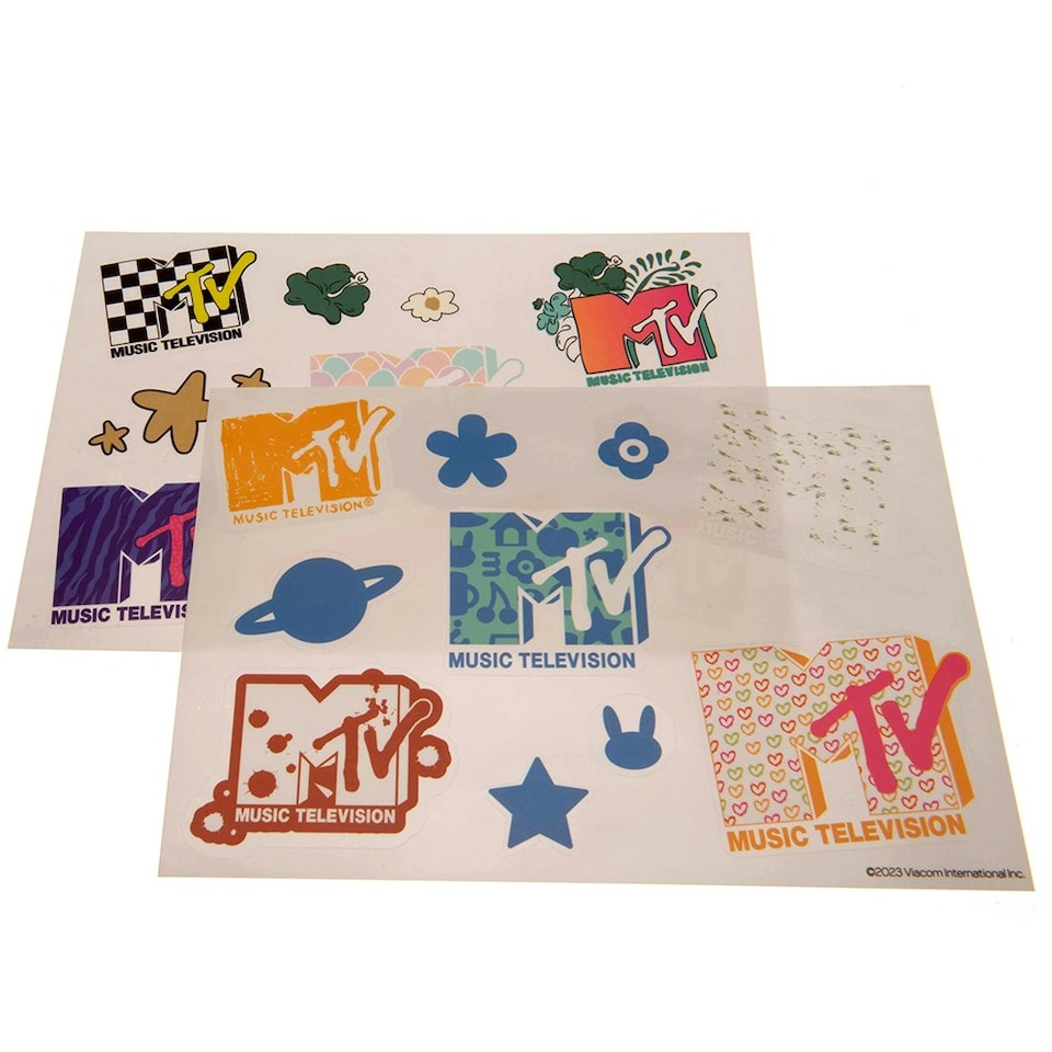 image 1 of MTV Tech Sticker Sheet - Multicoloured - One Size