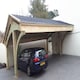 image 1 of Revelatio Triple Carport - Pressure Treated Timber - L740 x W580 x H300 cm | Brown