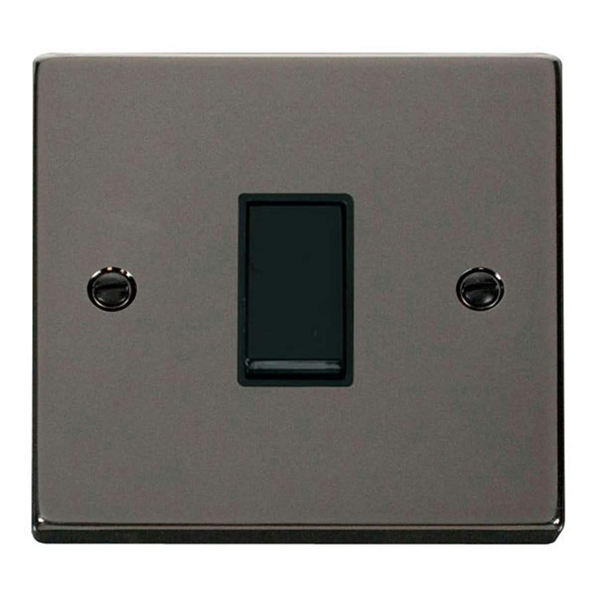 SE HOME Black Nickel 10A 1 Gang 2 Way Light Switch Black Black Nickel