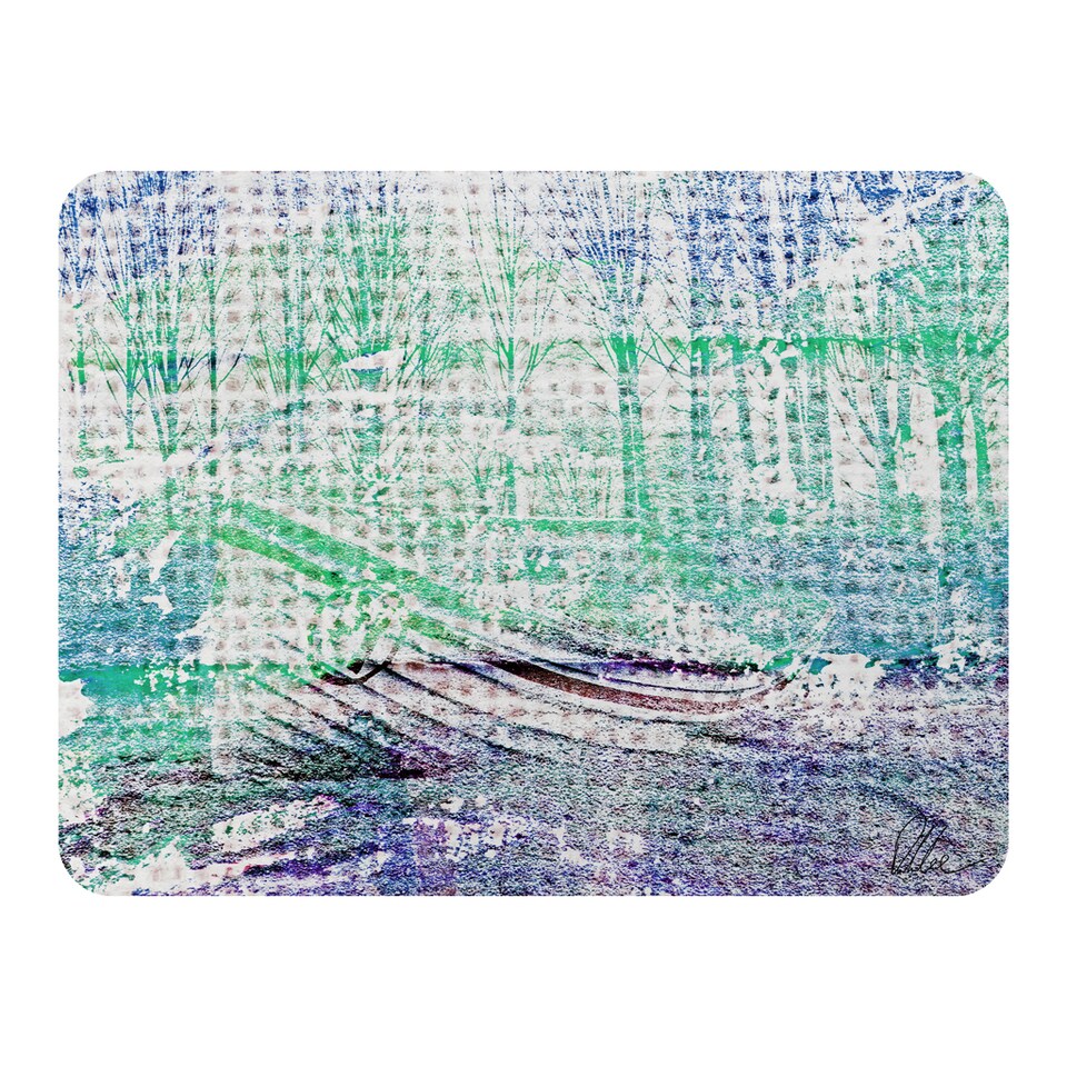 image 1 of Washed Up Blue Blanket | Multi