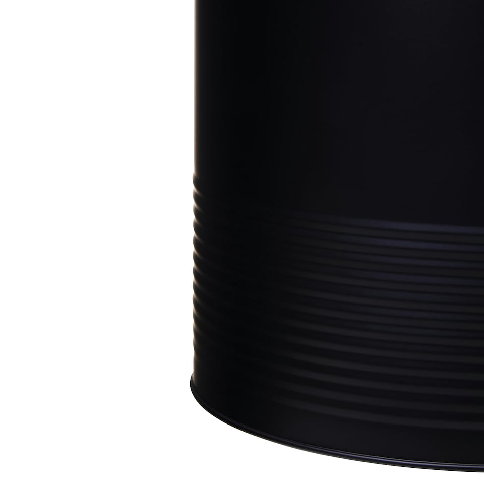 image 1 of Alton Black Bread Bin With Acacia Wood Lid Black
