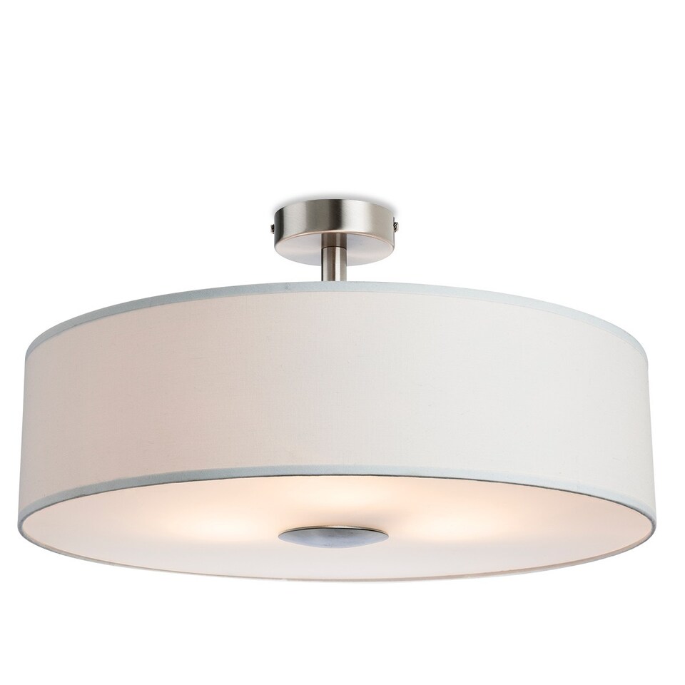 Madison 3 Light Semi Flush Light Cream, E27