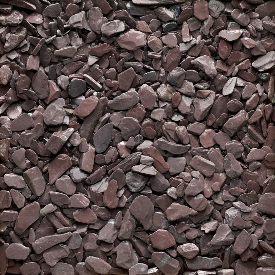 image 1 of 40 mm Bulk Bag 850 kg Slate - Plum Coloured Slate Chips - L100 x W100 x H80 cm