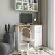 image 4 of Computer Desk Mix Sonoma Oak - White (1 box) White