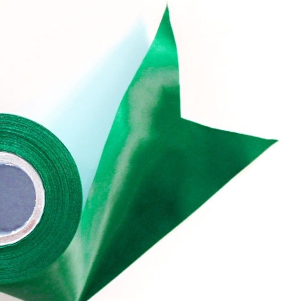 Green Satin Faced Ribbon Reel 100mm x 25m