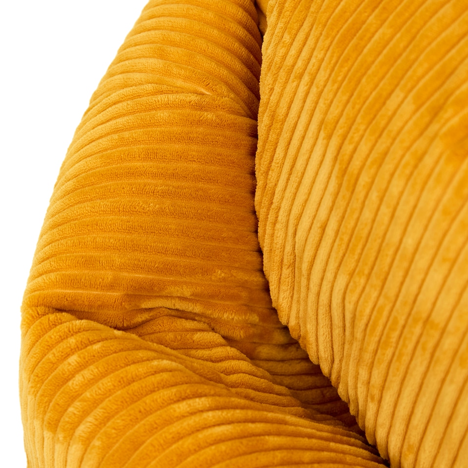 image 1 of icon Kids Kingston Cord Classic Bean Bag and Mini Square Footstool, Ochre