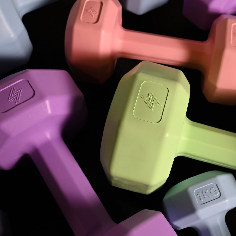 image 1 of GymSets Vinyl Dumbbell – Home Gym Fitness & Strength Training