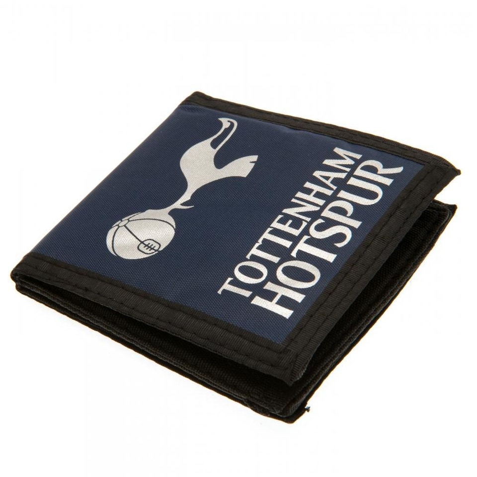 image 1 of Tottenham Hotspur FC Touch Fastening Canvas Wallet | Black | Navy/Black/White | 1