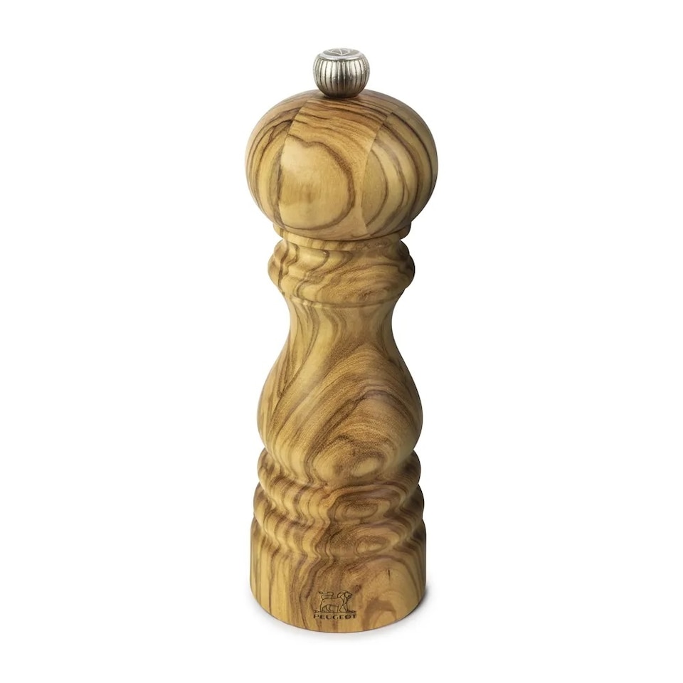 image 1 of Salt and Pepper Mills: 18cm Peugeot Paris Olive Wood Mill, Salt