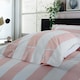 image 4 of West End Stripe Duvet Set – Soft, Breathable 100% Cotton Comfort Pink | White | Double
