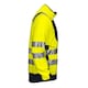 image 4 of Projob Mens Fleece Hi-Vis Coat - Yellow/Navy - XS