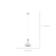 image 3 of EGLO Sabinar Metal and Wood Single Pendant Light, 28cm
