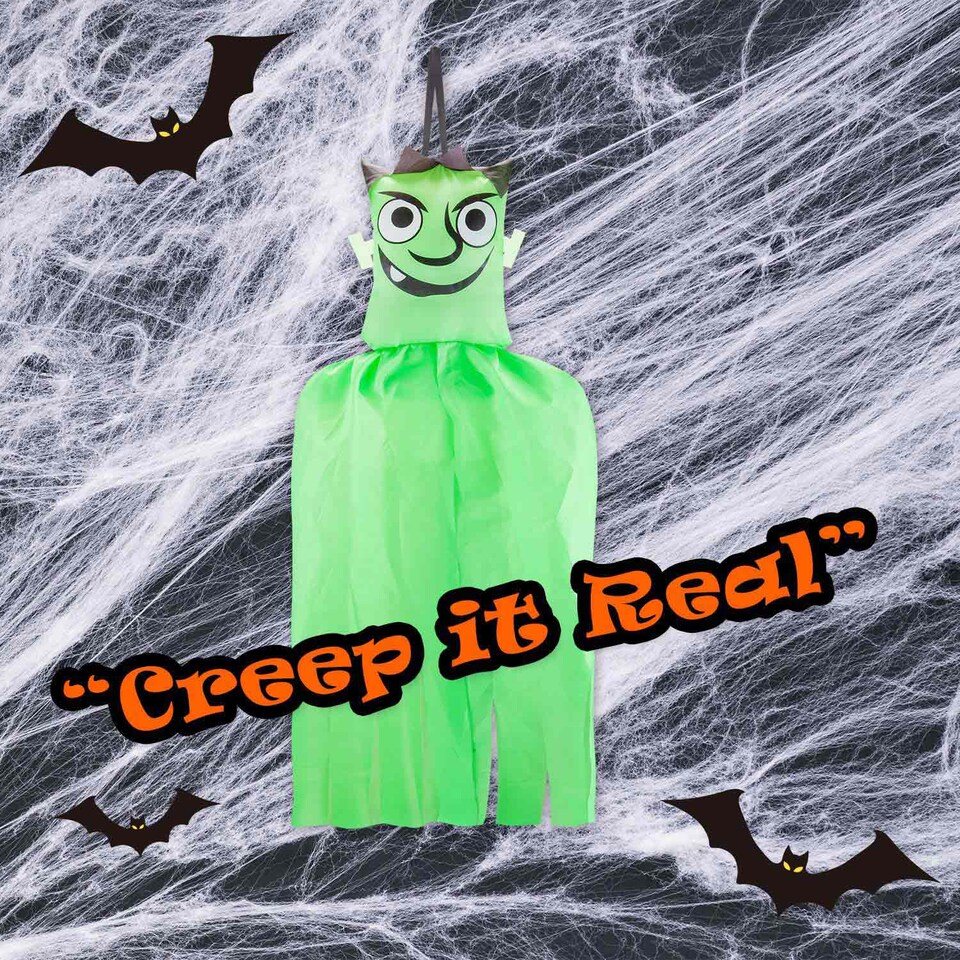 image 1 of vfm-estore 90cm Frankenstein Hanging Halloween Decoration - Indoor Party Prop