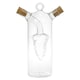 image 5 of 2 In 1 Glass Olive Oil And Vinegar Cruet Dispenser Bottle Dual Chamber