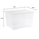 image 5 of Wham Crystal 4 x 102L Stackable Plastic Storage Boxes with Lids Clear Clear