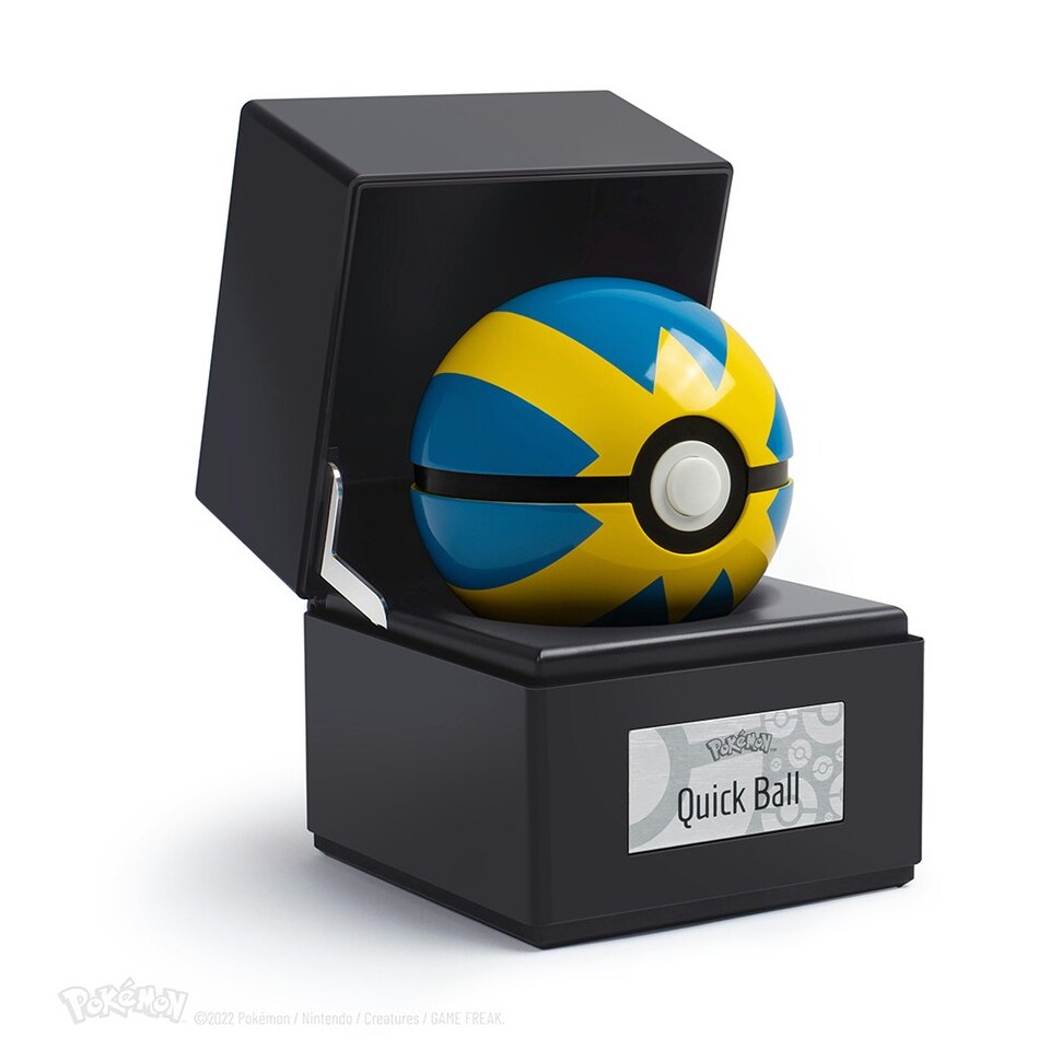 image 1 of Pokémon Die-Cast Quick Ball Replica Blue