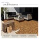 image 3 of Outdoor Tiles Tabula - easy click installation, acacia wood, weather-safe | Brown | brown | 31 x 31 x 2,20 cm | 40