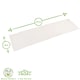 image 3 of Nicola Spring Cotton Fabric Table Runner - 48cm x 183cm - Steel Grey Grey