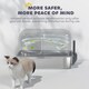 image 10 of PawHut 65L XL Stainless Steel Litter Tray with Plasma Deodoriser System Grey | One Size