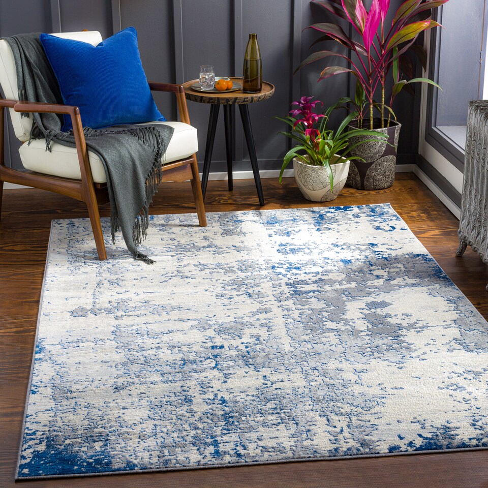 Livabliss Monaco MOC-2315 ラグ　カーペット LIVABLISS Monaco-Abstract Modern Marble Rug 200 x 290 cm | Blue