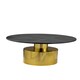 image 2 of Interiors by Premier Coffee Table With Black Marble Top, Gold Finish Lounge Table, Spacious Decorative Table, Modern Accent Table Gold