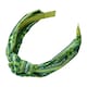 image 2 of Harry Potter Slytherin Knotted Headband - Green/White - One Size Green