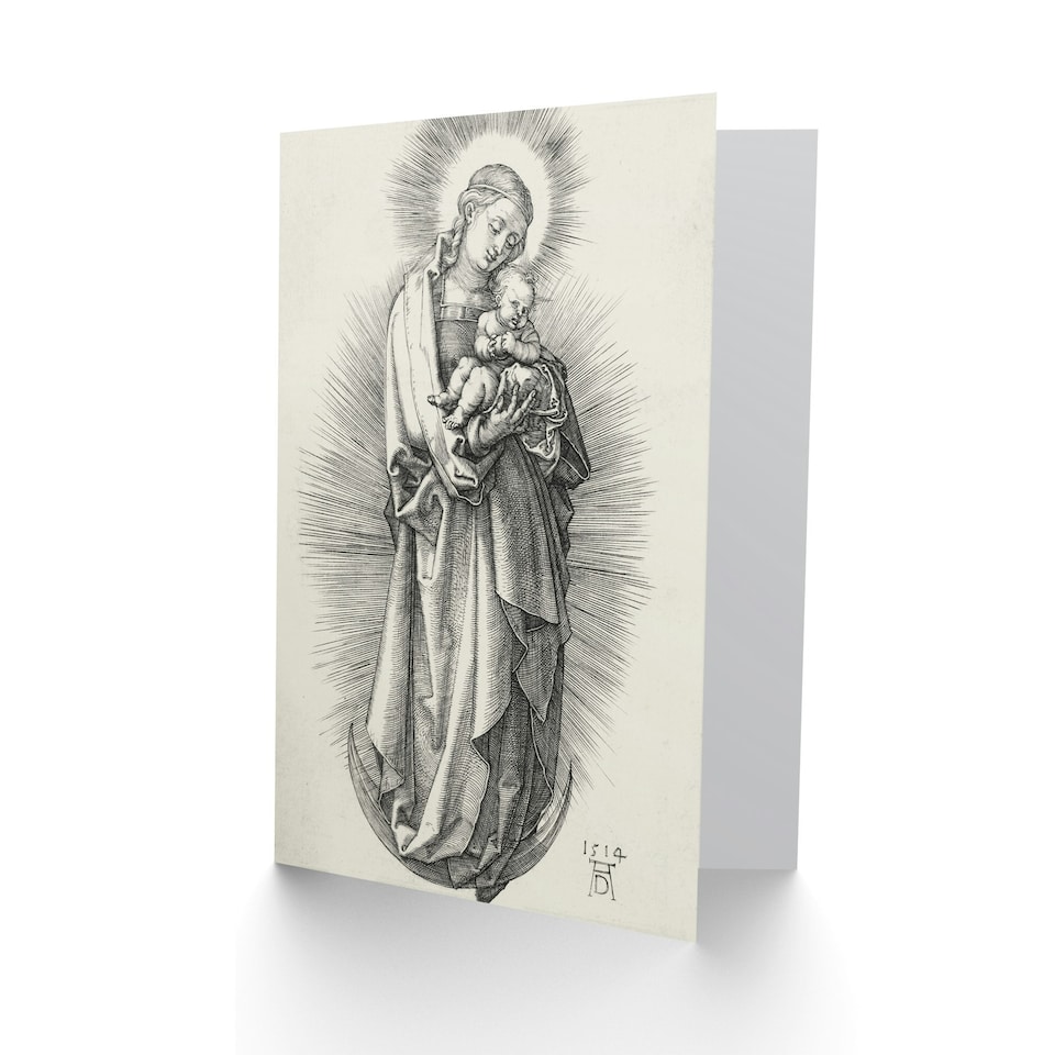 image 1 of Albrecht Durer Art Card The Virgin on a Crescent Moon