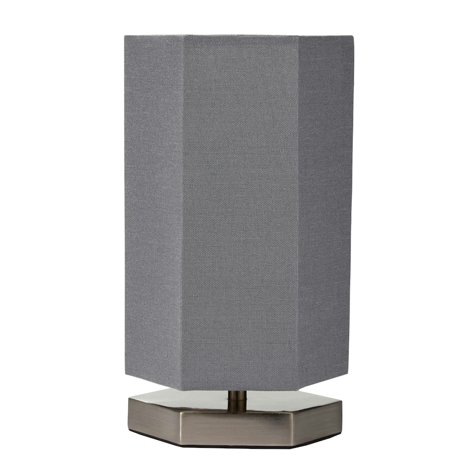 image 1 of BHS Glow Kid's LED Hexagon Table Lamp, Grey Grey | Grey