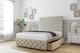 image 3 of Sloomy Watson Cream Plush Divan Bed With Mattress No Drawers With 26" Strutted Headboard & 12" Matching Footboard 6' Super King | Cream | Cream | Super King | 1