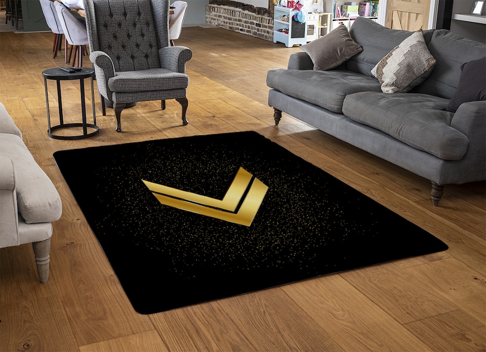 image 1 of Arrow Gold Rug | Multi