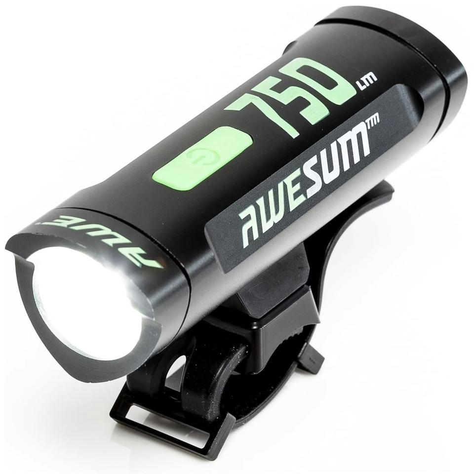image 1 of AWE AWE750 1 x SUPER BRIGHT 750 Lumens LED Rechargeable Bike Front Light