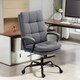 image 9 of HOMCOM Fabric Office Chair, Computer Desk Chair for Home, Charcoal Grey Grey
