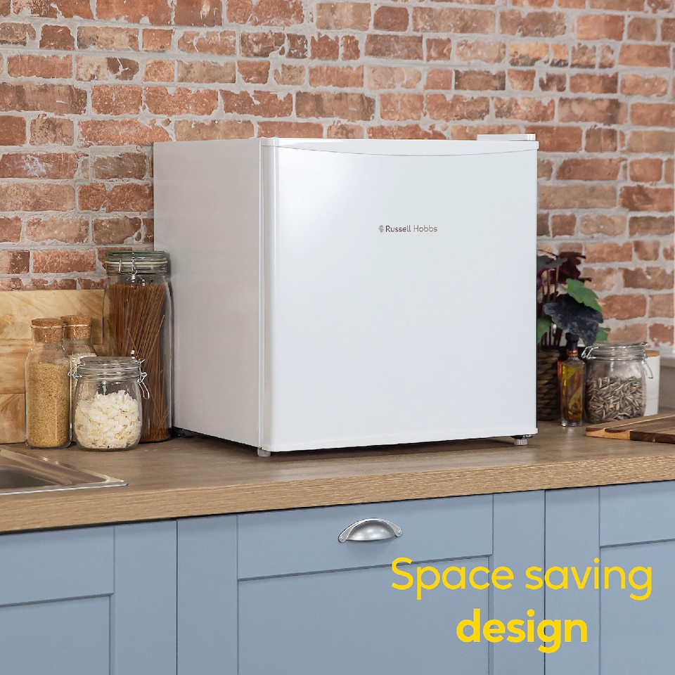 image 1 of Russell Hobbs RHTTFZ0E1W Mini Freezer White 31L Table Top Adjustable Thermostat
