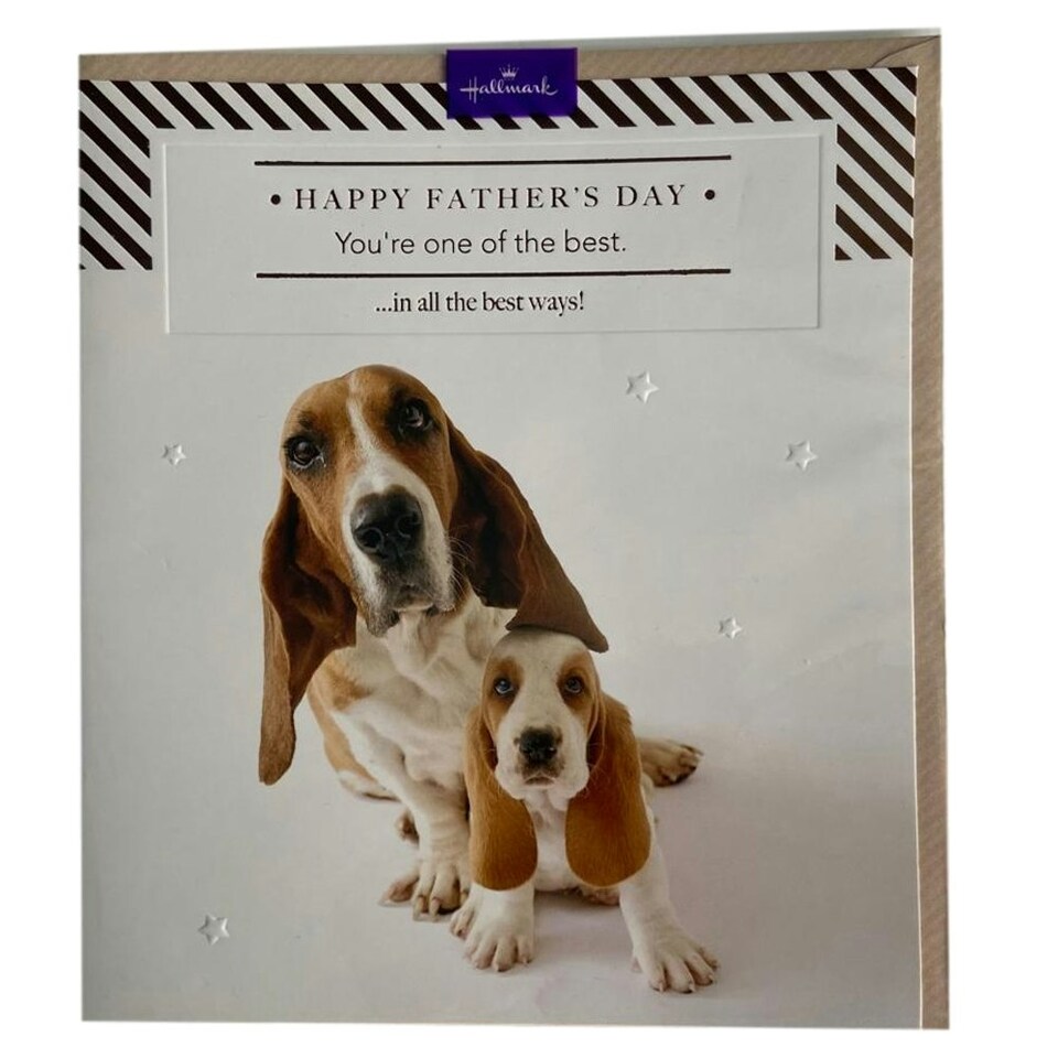 image 1 of You're The Best Dog and Puppy Design Father's Day Card