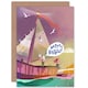 image 1 of Child Pirate Ship Nautical Cartoon Kids Birthday Card