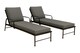 image 1 of Sun Lounger Outdoor Garden Deck Bed Cushion Waterproof Recliner Pad Removable Cover | Grey