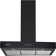 image 1 of Cookology 100cm Black Chimney Cooker Hood - Energy Rating A++