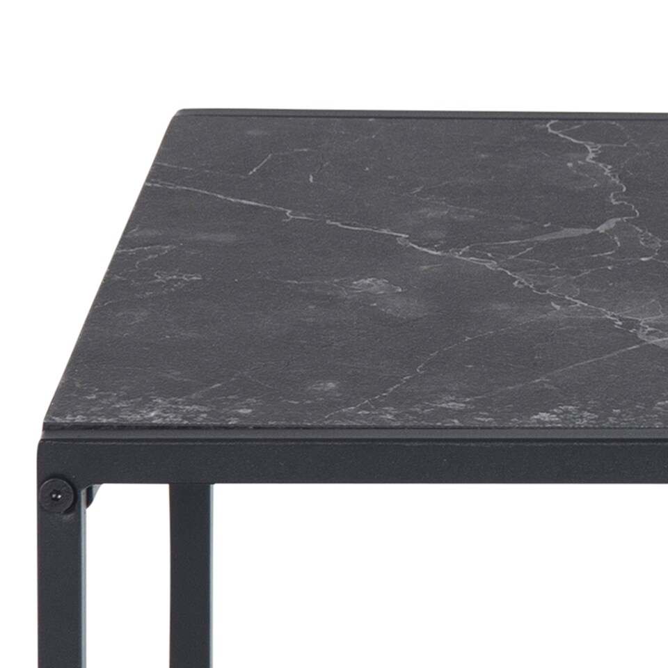 image 1 of Infinity Nest of Tables in Black Matt Set of 2
