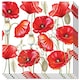 image 1 of Poppy Floral Paper Luncheon Napkins 3 Ply 33cm - Pack of 20