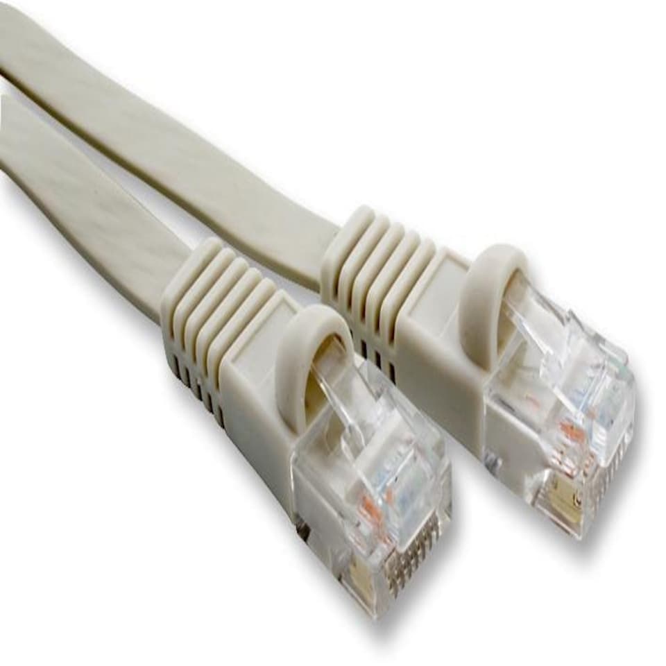 VIDEK - Flat Cat6 UTP Ethernet Patch Lead 8m