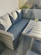 image 4 of York 8 Seat Mixed Grey Rattan Corner Sofa Dining Set