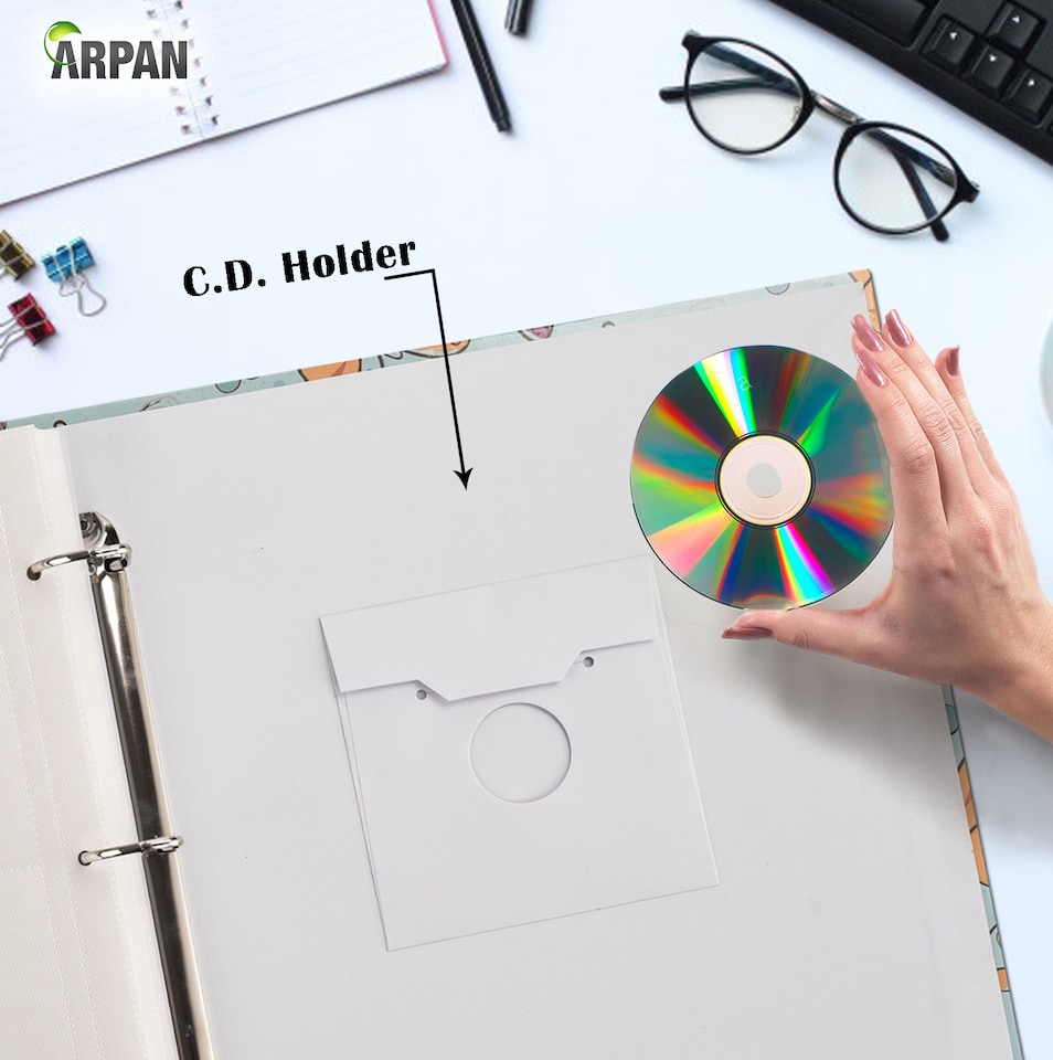 image 1 of ARPAN Large 3-Ring Binder Photo Album Holds 500 Photos 6x4" (10x15cm) – Slip In Pocket Picture Album for Wedding, Baby, Birthday, Family & Travel Memories