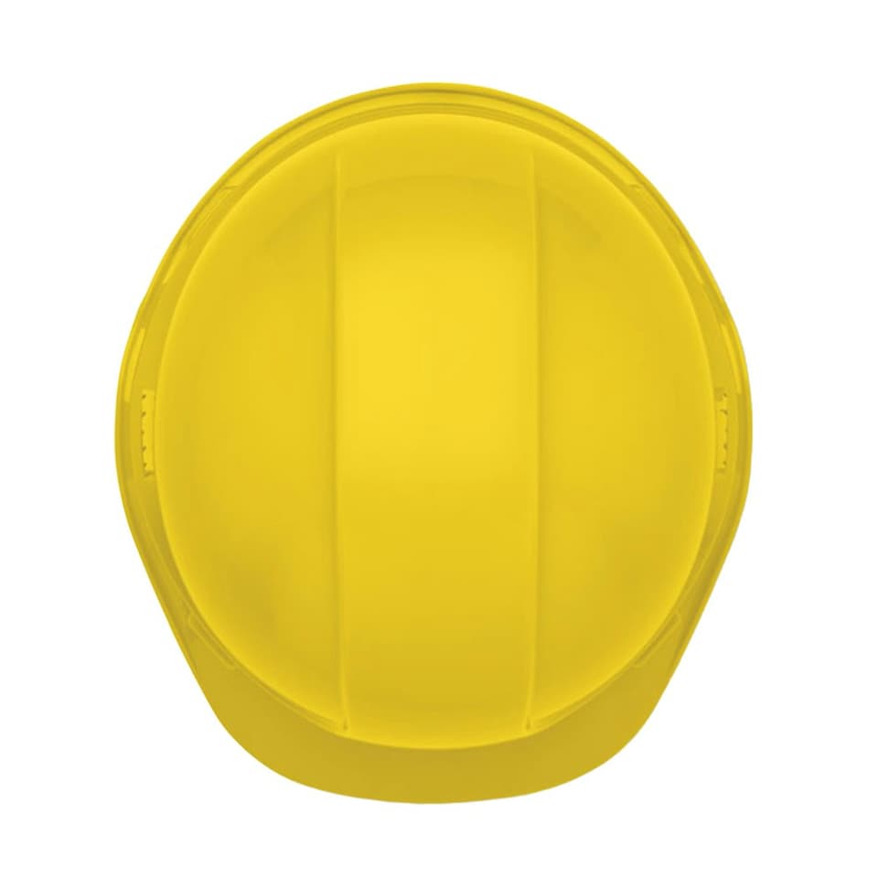 image 1 of MidOcean Helm ABS Plastic Safety Helmet - Yellow - One Size Yellow | One Size