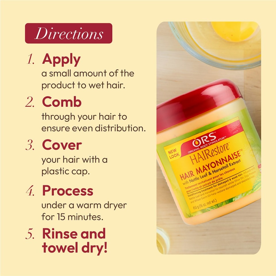 image 1 of ORS Hairestore Hair Mayonnaise With Nettle And Hetail Extract 227 g