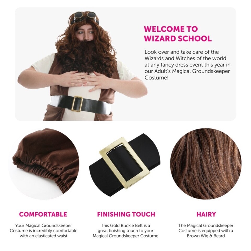 image 1 of Magical Groundskeeper Costume Brown | XL