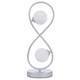image 4 of Lena 2 Light Matte Silver Table Lamp Chrome