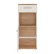 image 2 of 4KIDS 1 Door 1 Drawer Narrow Cabinet with Lilac Handles