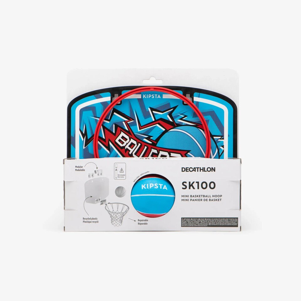 image 1 of Decathlon Mini Basketball Hoop SK100 - Blue/Red